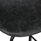 Henrik - Lot De 2 Chaises Pour Îlot Central En Cuir Synthétique Gris