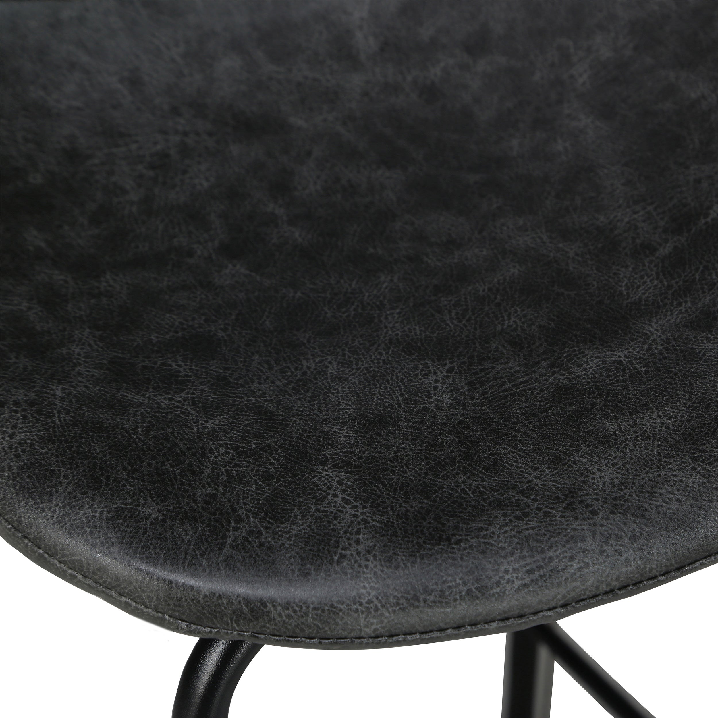 Henrik - Lot De 2 Chaises Pour Îlot Central En Cuir Synthétique Gris