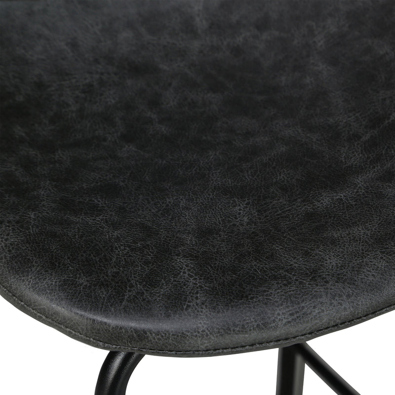 Set of 2 Henrik Island Chairs - Grey/Black