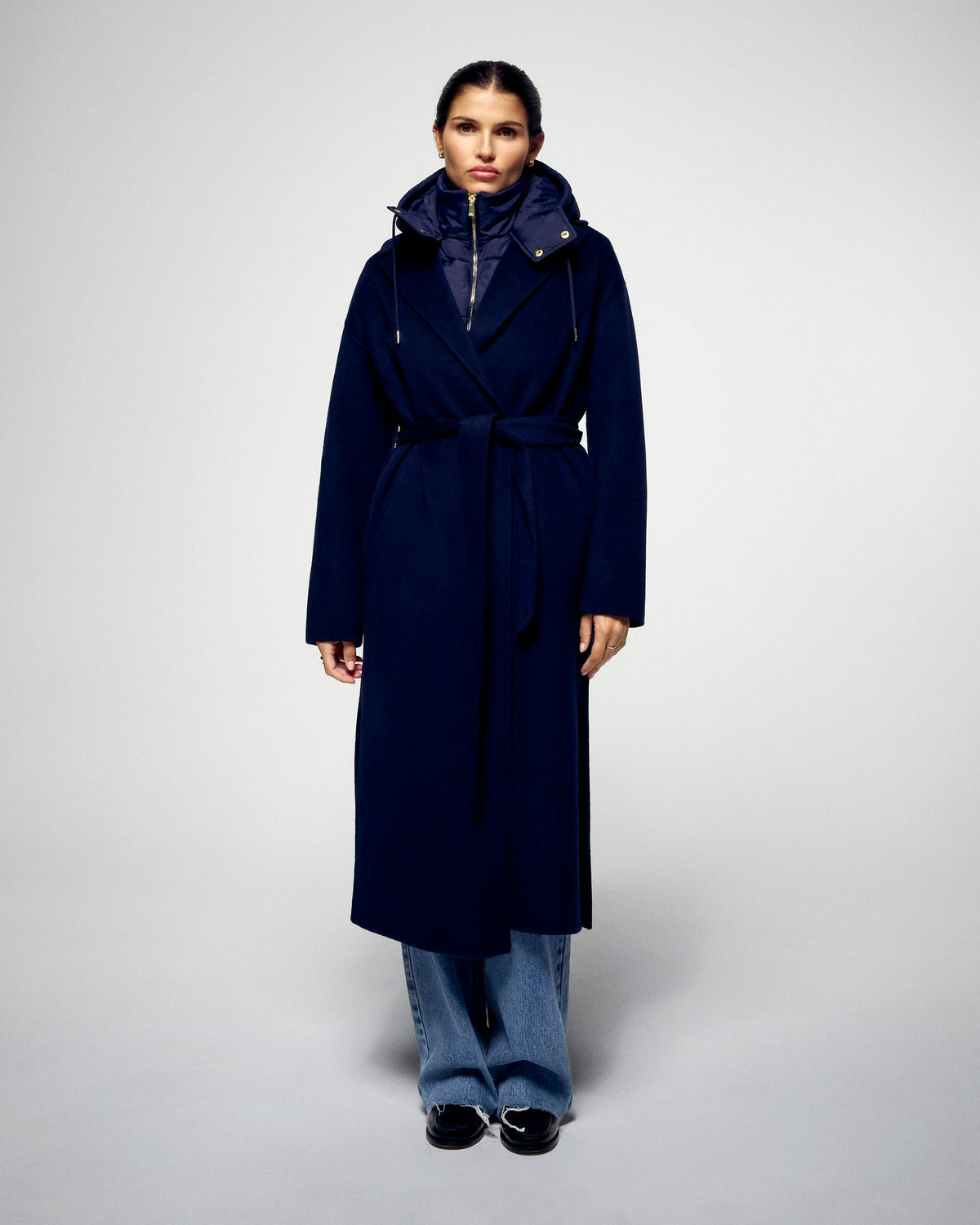 Hooded Collar - Navy - Unisex