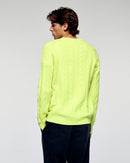 Round Neck Sweater - Yellow Neon - Men