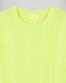 Round Neck Sweater - Yellow Neon - Men