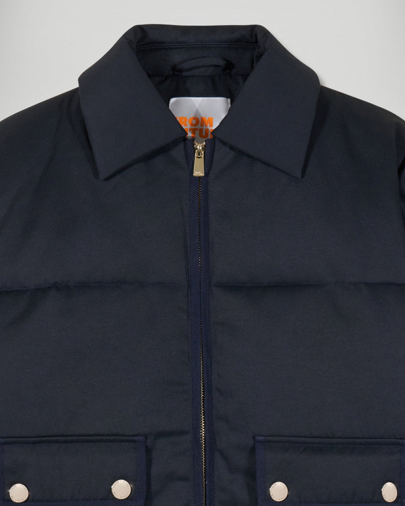 Doudoune À Poches - Navy - Femme