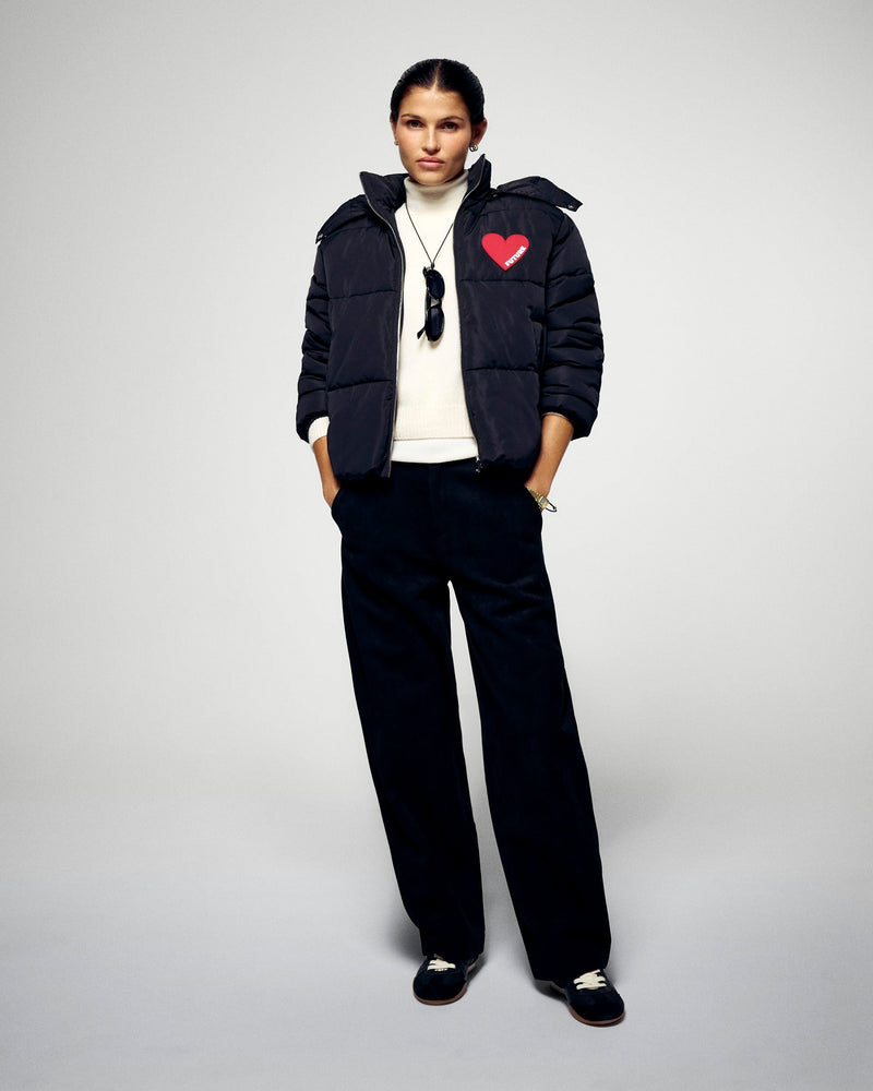 Doudoune Coeur - Noir - Femme