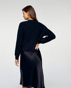 Jersey cárdigan - Negro - Mujer