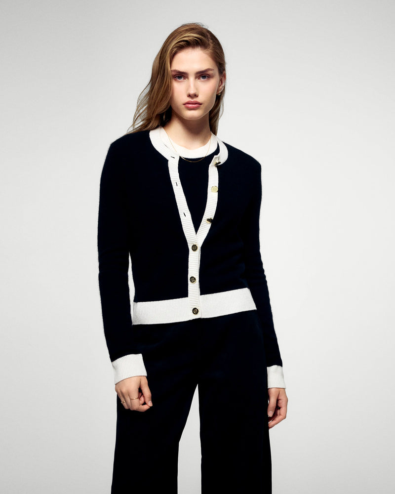 Pull Cardigan - Noir - Femme