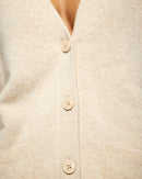 Pull Cardigan - Beige Chiné - Femme