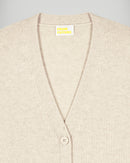 Pull Cardigan - Beige Chiné - Femme