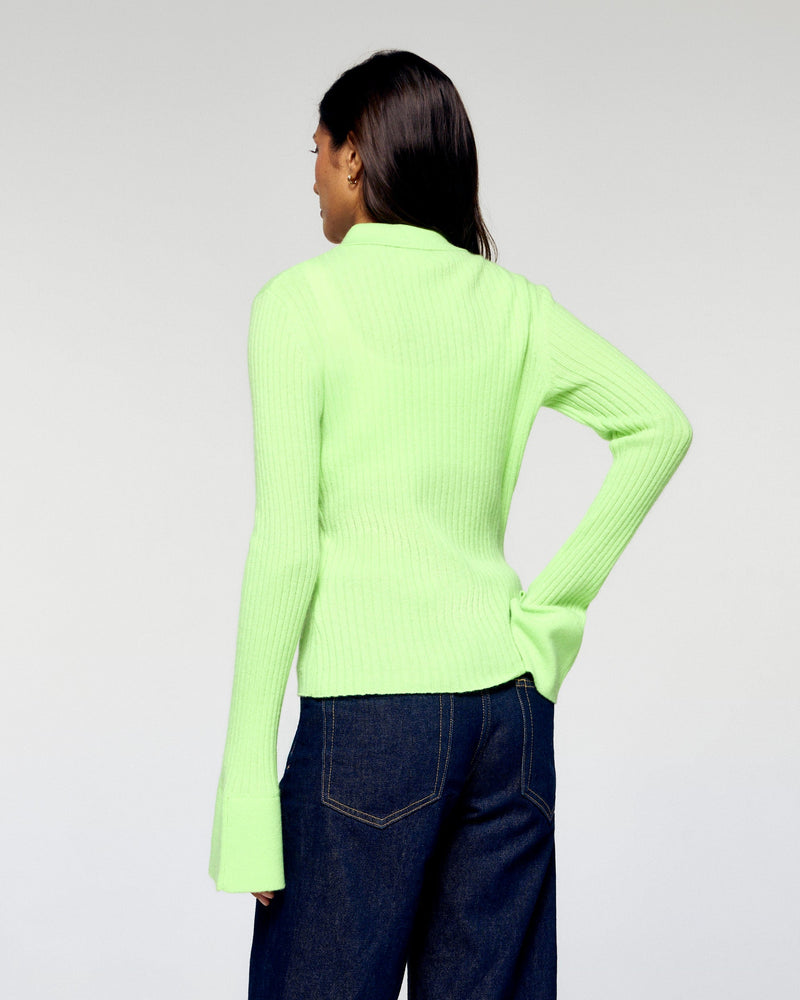 Pull Gilet - Candy Green - Femme