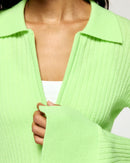 Pull Gilet - Candy Green - Femme