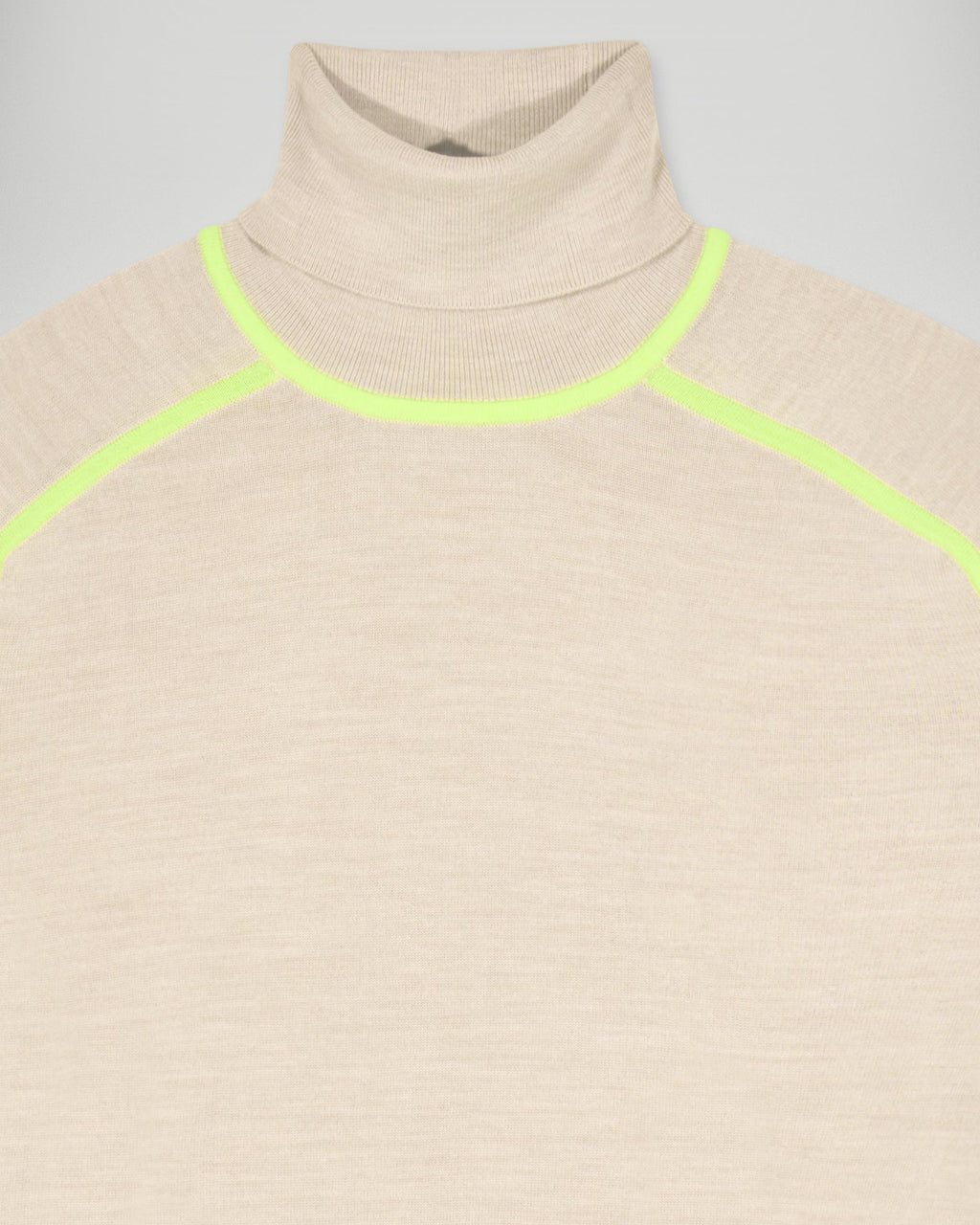 Pull Col Roulé - Beige Chiné - Femme