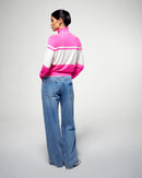 Pull Col Roulé - Cosmic Pink - Femme