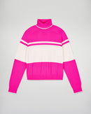 Pull Col Roulé - Cosmic Pink - Femme