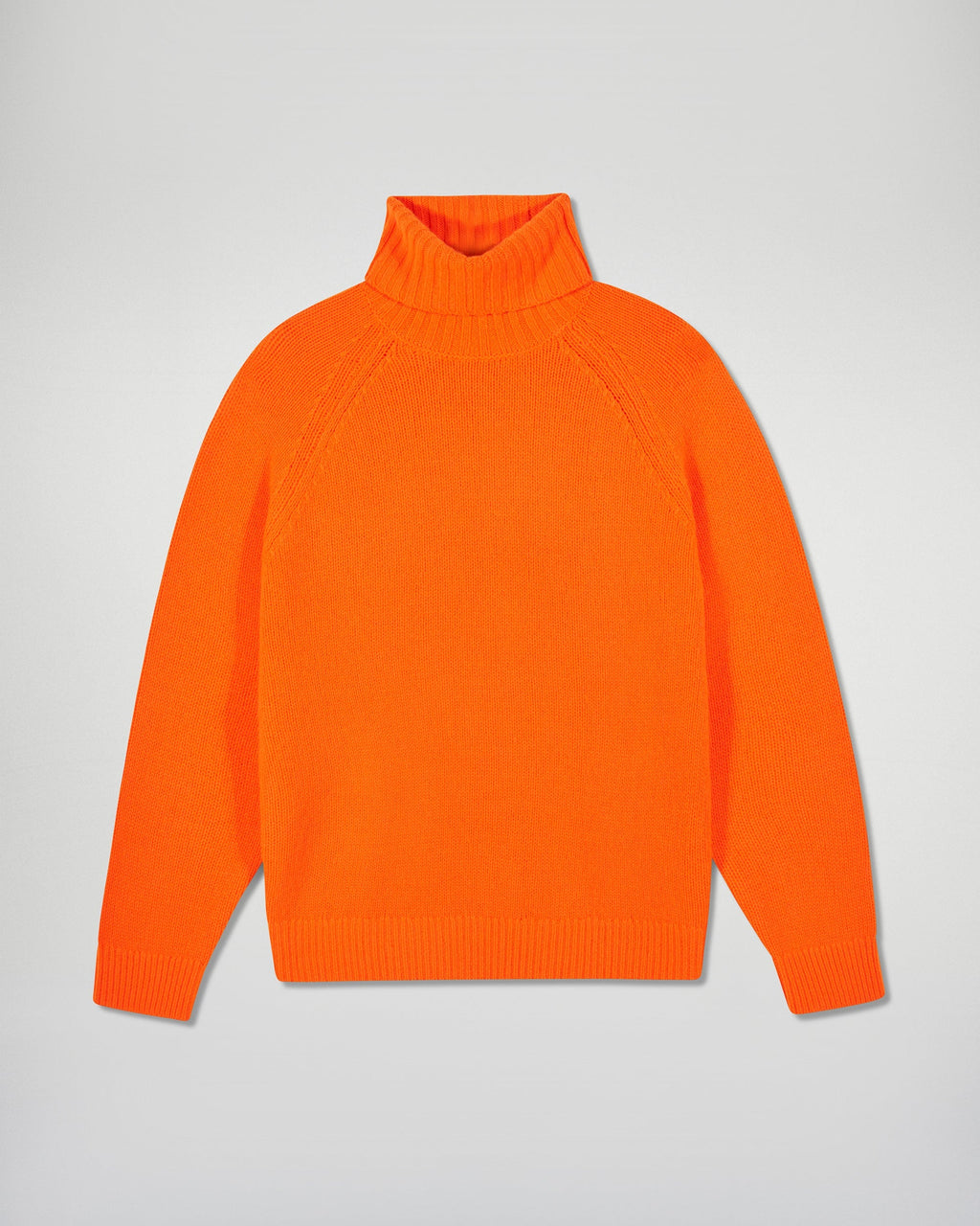 Jersey oversize de cuello alto - Naranja dorado - Mujer
