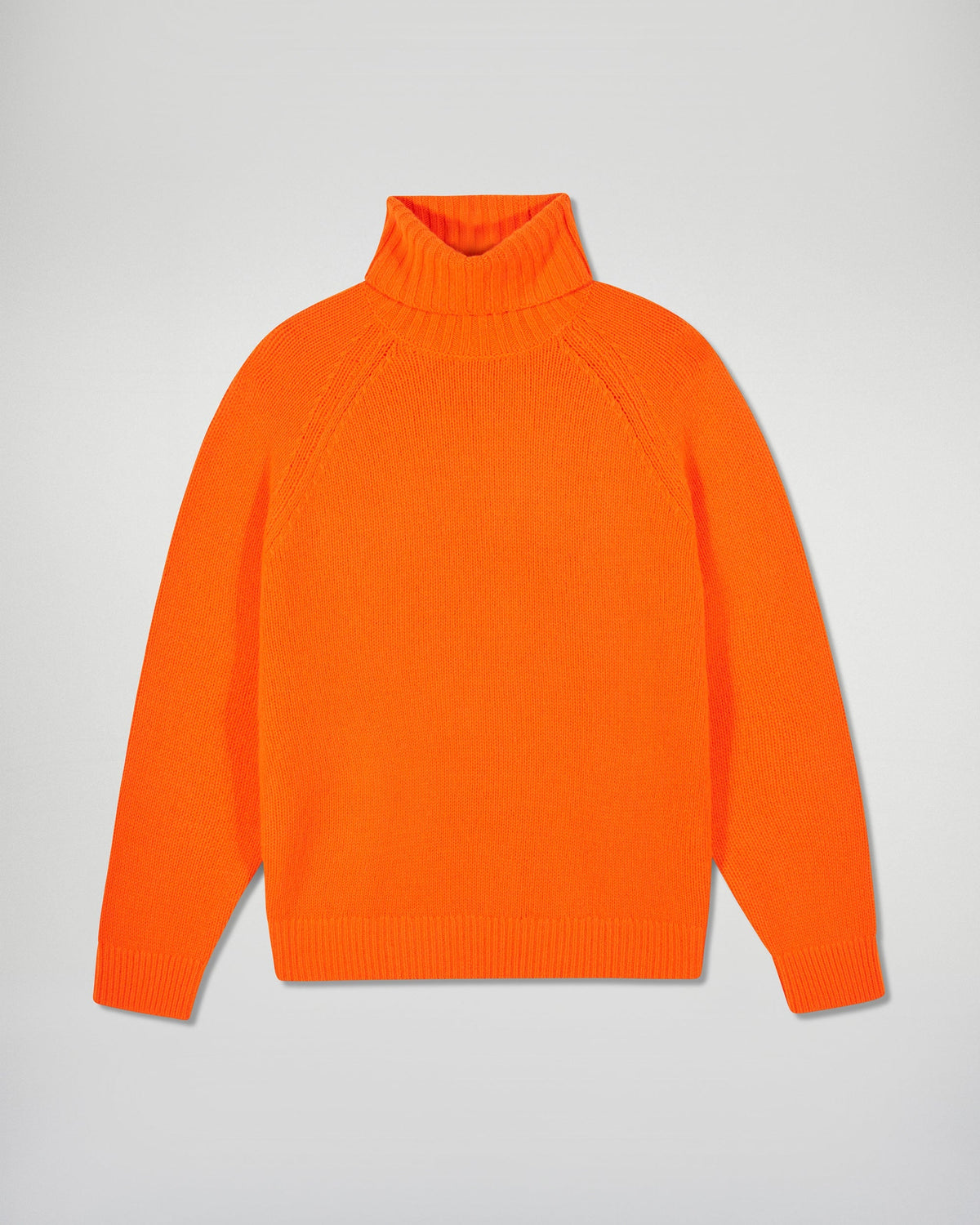 Jersey oversize de cuello alto - Naranja dorado - Mujer