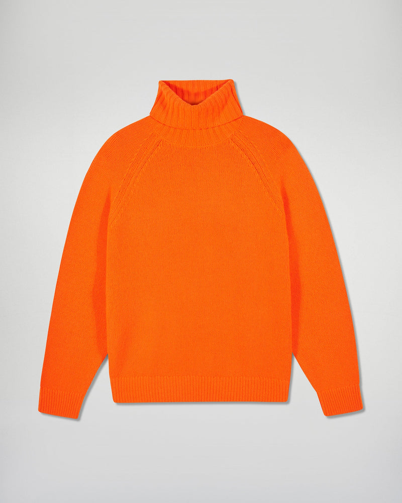 Pull Col Roulé Oversize - Golden Orange - Femme