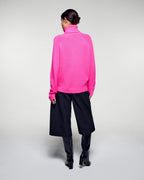 Jersey de cuello alto oversize - Cosmic Pink - Mujer