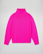Jersey de cuello alto oversize - Cosmic Pink - Mujer