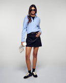 Pull Col Camionneur À Torsades - Smooth Blue - Femme