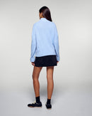 Pull Col Camionneur À Torsades - Smooth Blue - Femme
