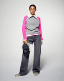 Pull Col Camionneur - Gris Chiné Foncé - Femme