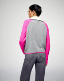 Pull Col Camionneur - Gris Chiné Foncé - Femme