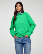 Women's High-Neck Jumper - Cosmic Green