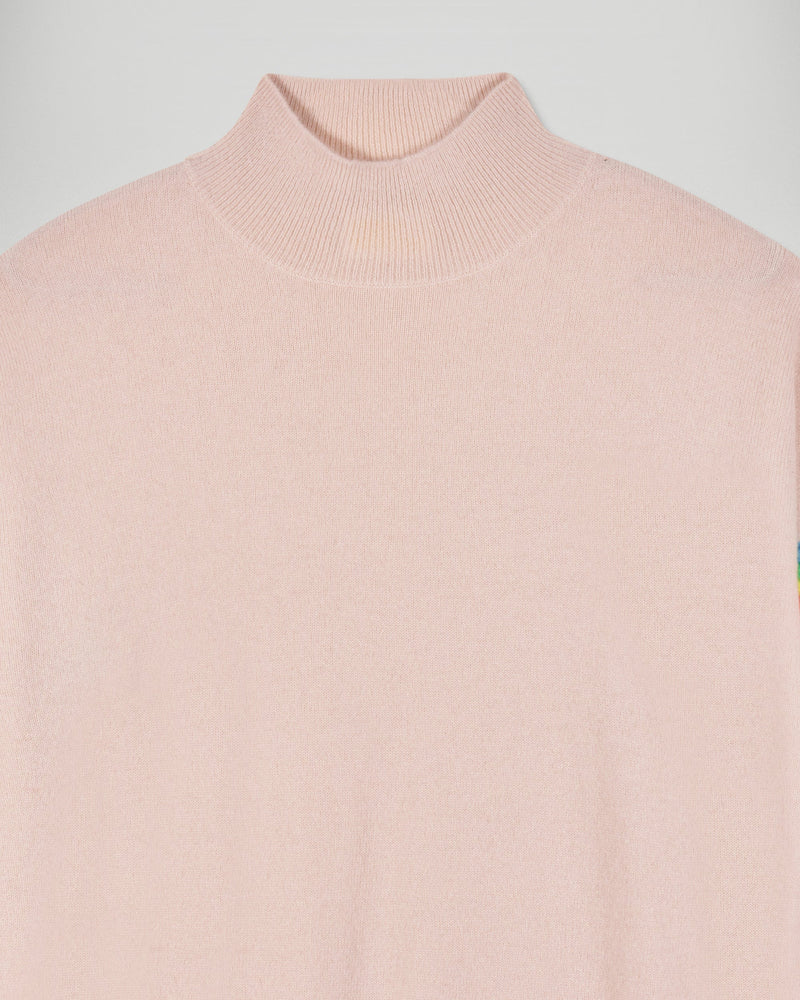 Pull Col Montant À Bandes Ottoman - Sable - Femme