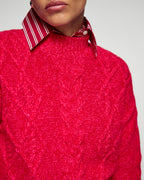 Jersey de cuello alto trenzado - Scarlett Passion Mouliné - Mujer