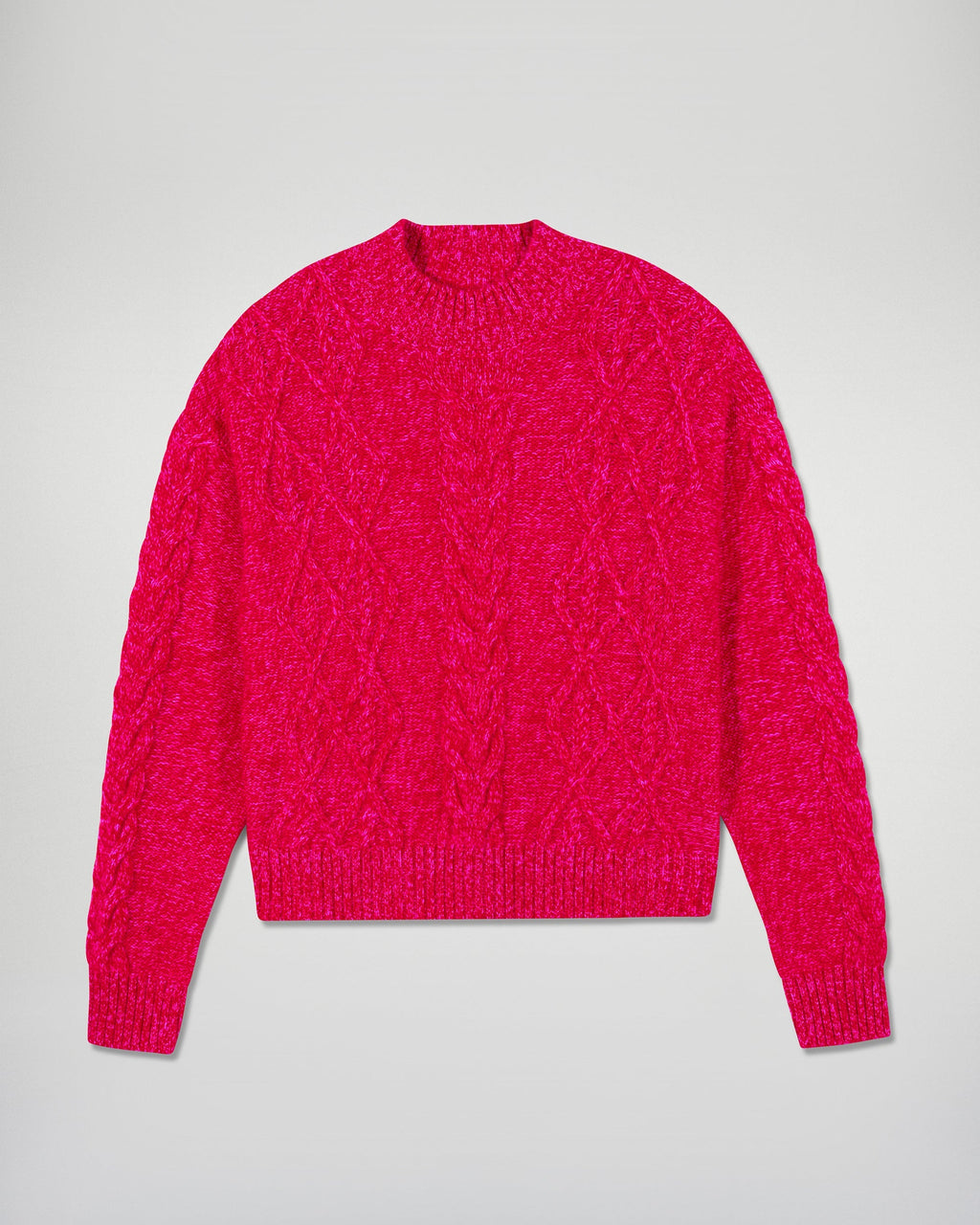 Jersey de cuello alto trenzado - Scarlett Passion Mouliné - Mujer