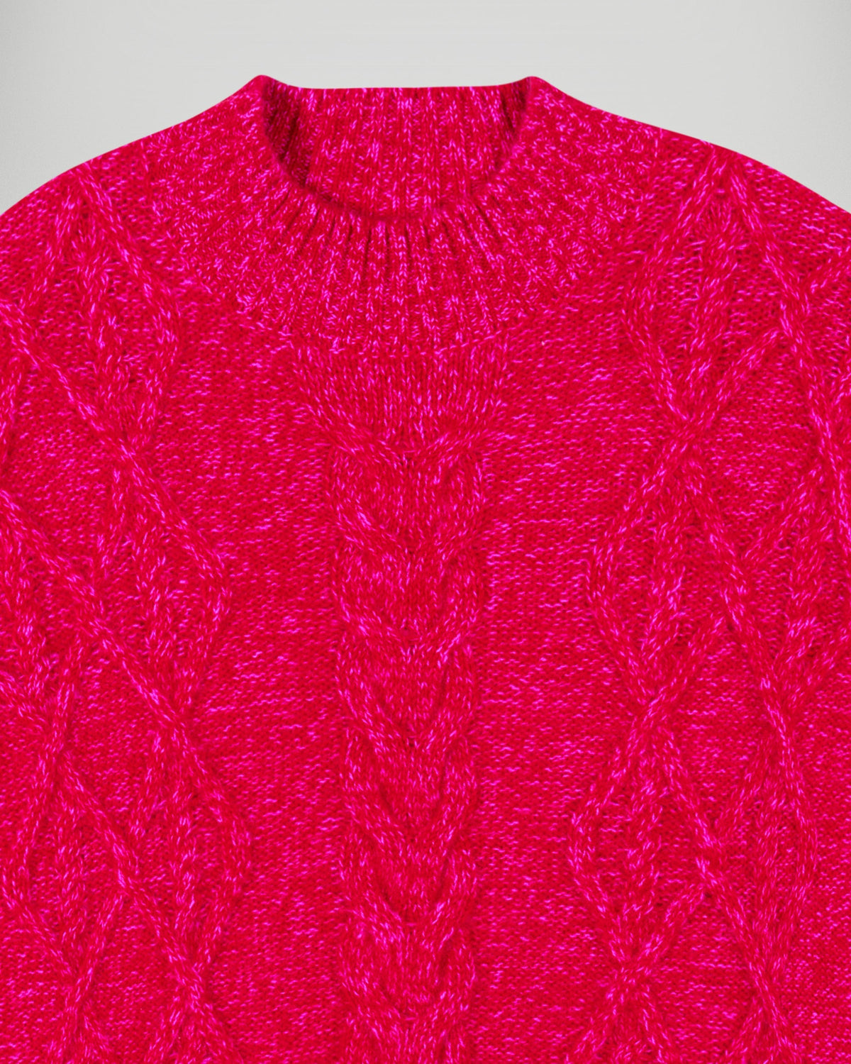 Jersey de cuello alto trenzado - Scarlett Passion Mouliné - Mujer