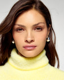 Pull Col Montant - Snowy Yellow - Femme