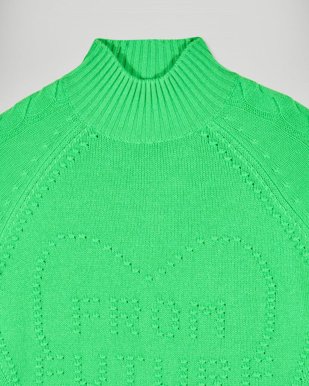 Women's High-Neck Jumper - Cosmic Green