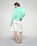 Pull Col Polo - Snowy Green - Femme