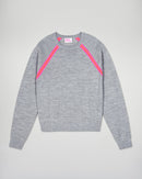 Pull Col Rond - Gris Chiné Foncé - Femme