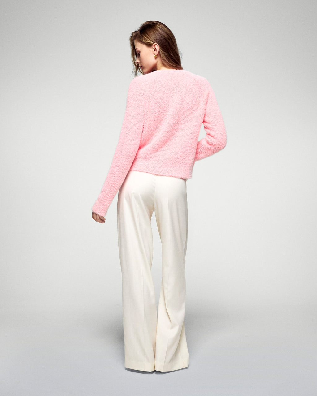 Pull Col Rond - Snowy Coral - Femme