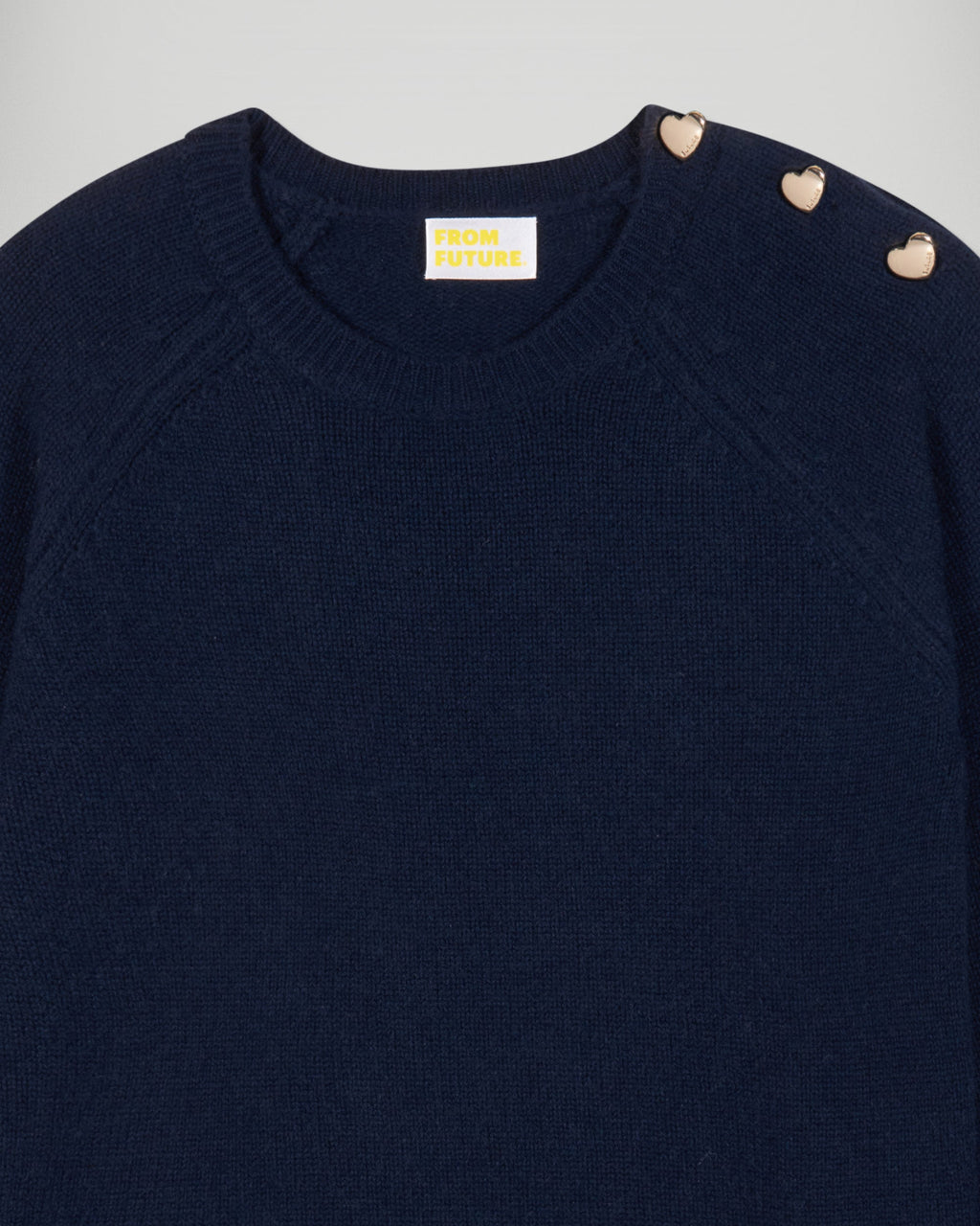 Pull Col Rond - Navy - Femme