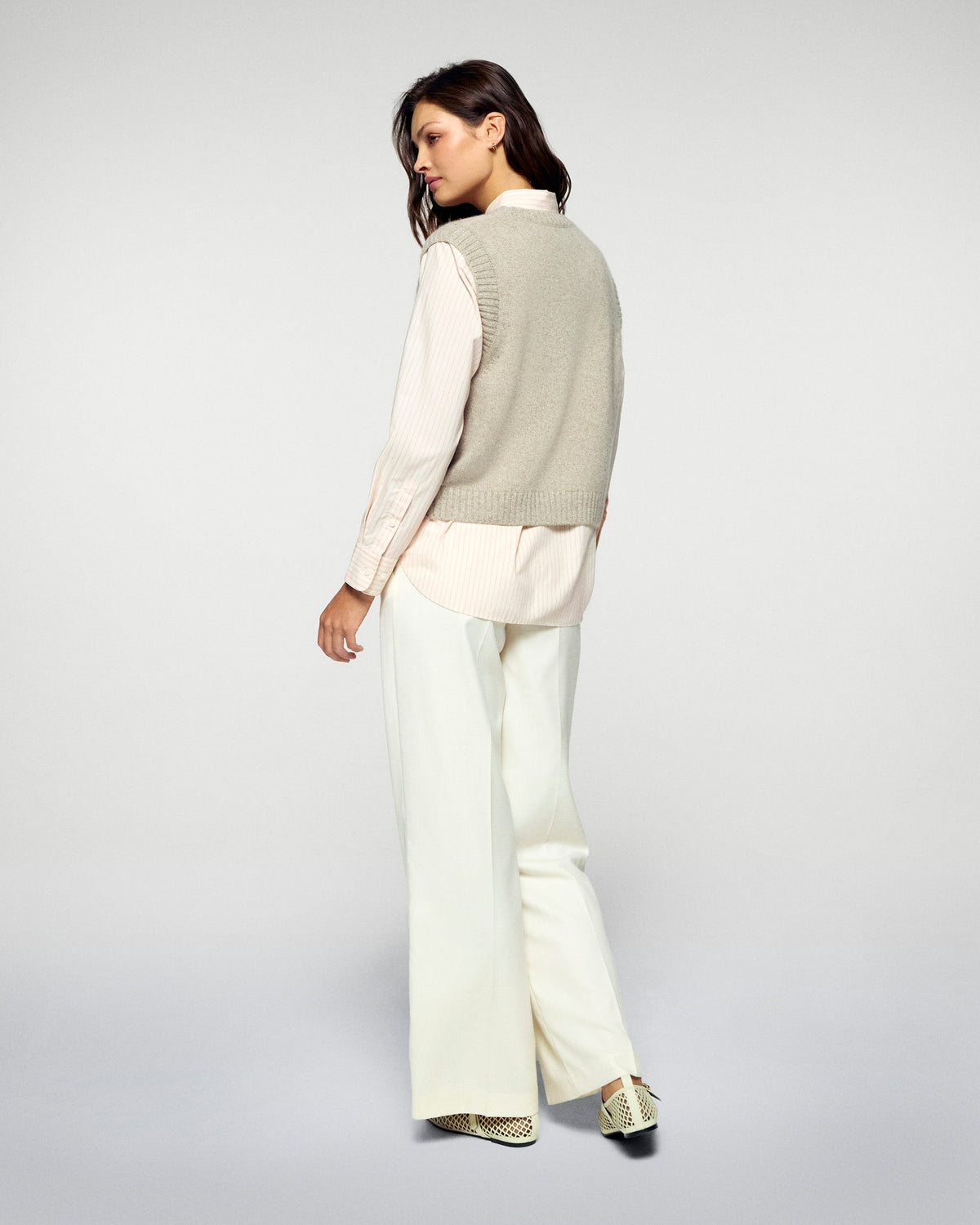 Jersey sin mangas - Topo jaspeado - Mujer