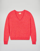 Pull Col V Oversize - Electric Sunset - Femme