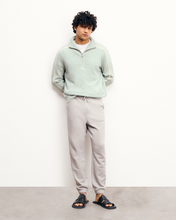 Jogging Large - Gris Chiné Clair - Homme