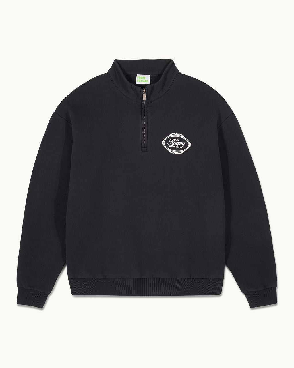 Men's Funnel Neck Sweatshirt - Washed Black