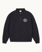 Men's Funnel Neck Sweatshirt - Washed Black