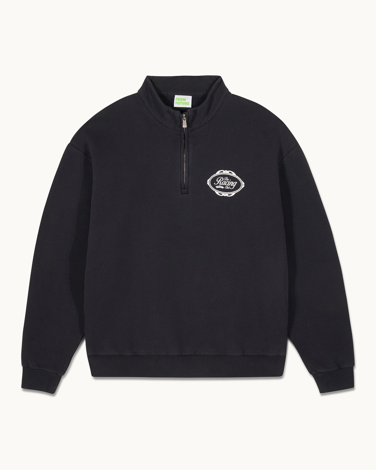Men's Funnel Neck Sweatshirt - Washed Black