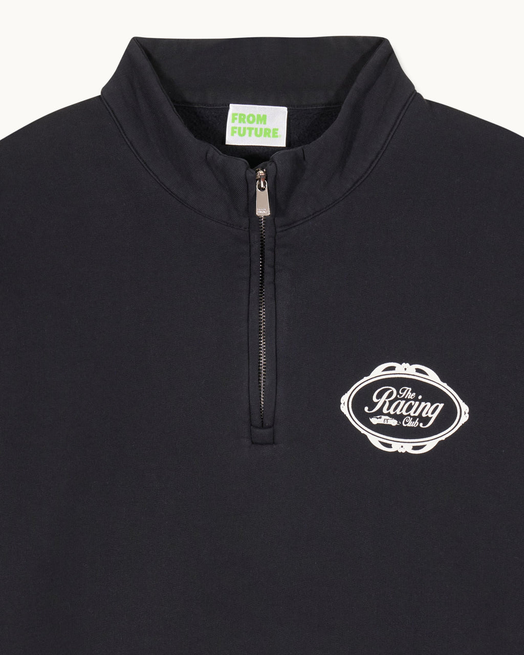 Men's Funnel Neck Sweatshirt - Washed Black