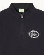 Men's Funnel Neck Sweatshirt - Washed Black