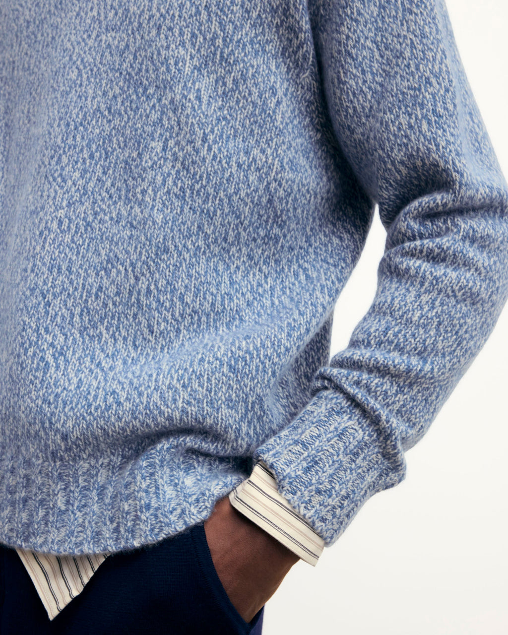 Pull Col Rond Oversize - Storm Blue Mln - Homme