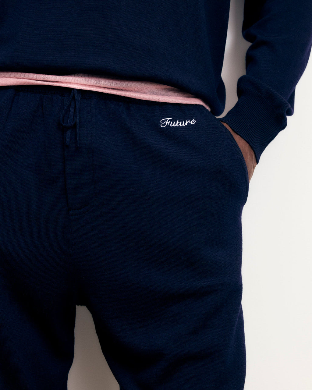 Short Bermuda Broderie Future - Navy - Homme