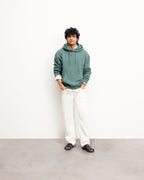 Sweatshirt Hoodie - Washed Green - Homme