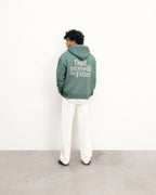 Sweatshirt Hoodie - Washed Green - Homme
