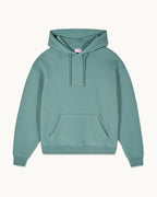 Sweatshirt Hoodie - Washed Green - Homme
